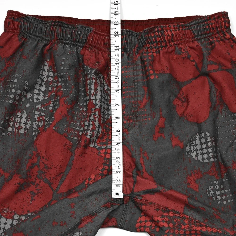 Nike Floral Beach Shorts Large/XL Embroidered Logo Y2K‎ Swim Retro Mesh Lined